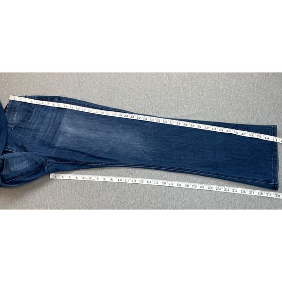 Democracy Jeans Womens 18W Blue Denim Cotton Blend Stretch Ab Solutions Bootcut - Picture 6 of 6